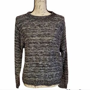 Susina Ladies Size Small Black & White Marled Sweater